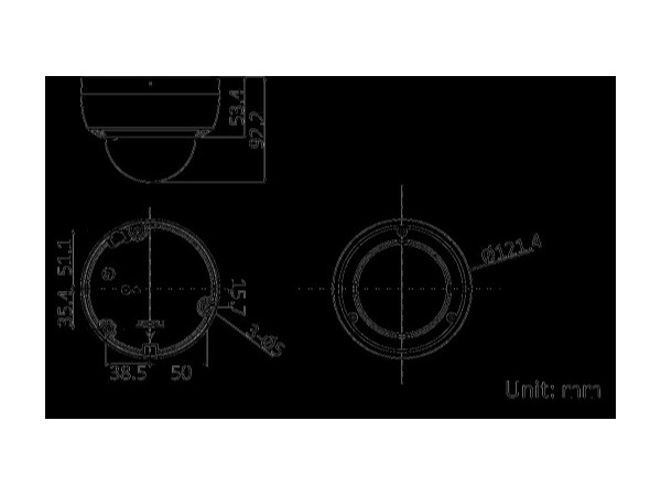 DS-2CD3126FWDV3-IS(B)200万 1/2.7&quot; CMOS ICR星光级半球型网络摄像机